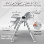 Стульчик-электрокачель Bubago Aurora 4в1 серый