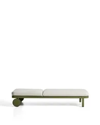 Шезлонг Kionia из зеленого алюминия