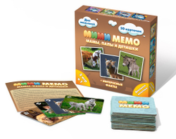Настольная игра Мими Мемо «Домашние животные мамы, папы и детишки»