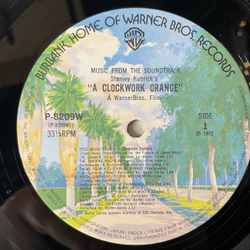 Винтажная виниловая пластинка LP Stanley Kubrick Стэнли Кубрик Clockwork Orange Заводной Апельсин (Япония 1975) (Оби)