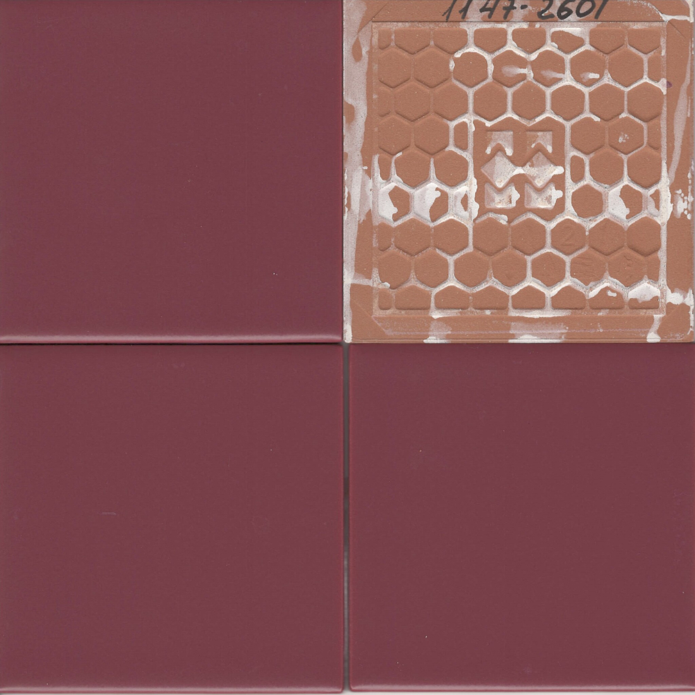 Плитка настенная Mini Tile Burgundy matt 99x99х7 мм