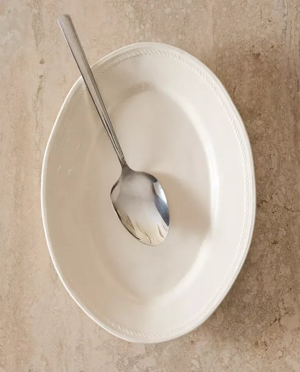 ZARA HOME СЕРВИРОВОЧНОЕ БЛЮДО, БЕЛЫЙ