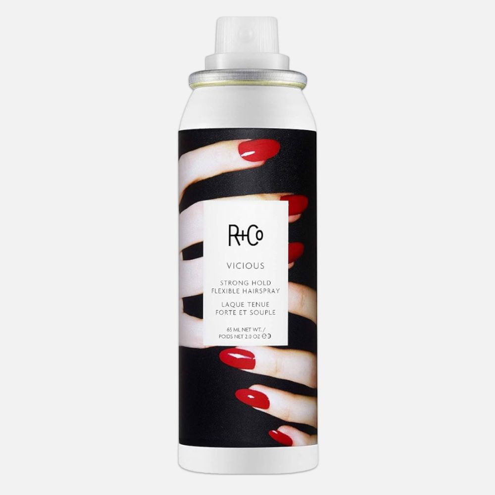 R+CO VICIOUS strong hold flexible hairspray (travel) / ЗАГУЛ спрей для укладки подвижной фиксации (тревел), 65 мл