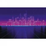 Скетчбук 240х160 мм, 32л., "Retrofuturism" 160 г/м2, Контэнт-Канц, гребень сверху, лам. картон, выб-лак, жестк. под., 2 в 1, для рисования и записей