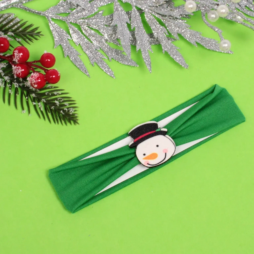 Повязка на голову детская «New Little Mi Mi - Снеговичок Бамби», микс 3 цвета, 4*16.5см