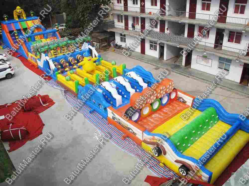 Надувная полоса препятствий "Дачные приключения"