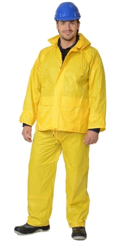 Костюм нейлоновый: куртка, брюки жёлтый