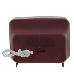 GAEM Изделие декоративное "Телевизор" (подсвет,вьюга,музыка, LR14х3 н/п +USB 100 см), L21 W12 H17 см