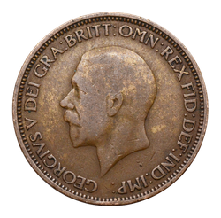 Монета 1/2 пенни Великобритания 1928 г