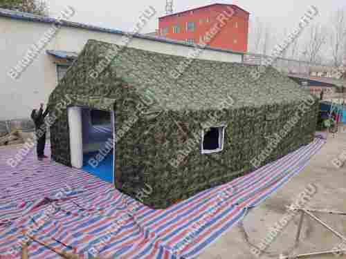 Надувной шатер "Военный" 10*4*4,5 м,