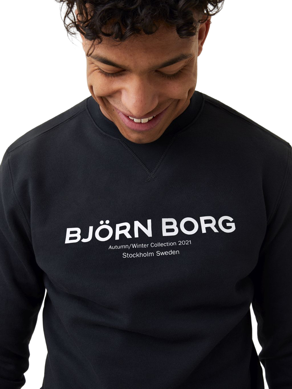 Мужская теннисная кофта Björn Borg Stockholm Crew M - black beauty