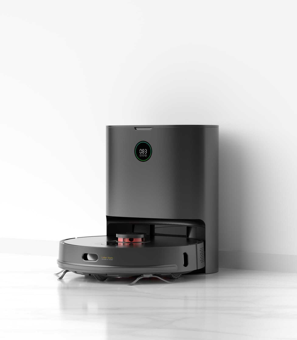Робот-пылесос Xiaomi Roidmi EVE Plus с лидаром и базой самоочистки (1C602EUB) черный