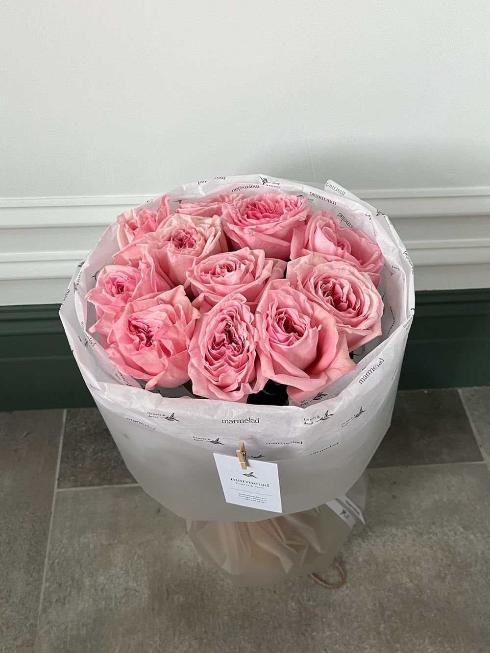 Букет из одноголовой пионовидной розы 11 шт