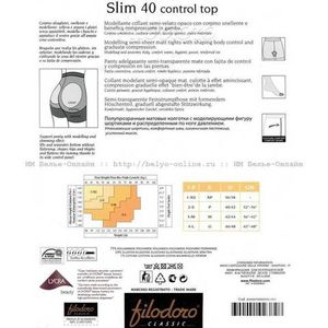 Колготки Slim 40 Control Top Filodoro