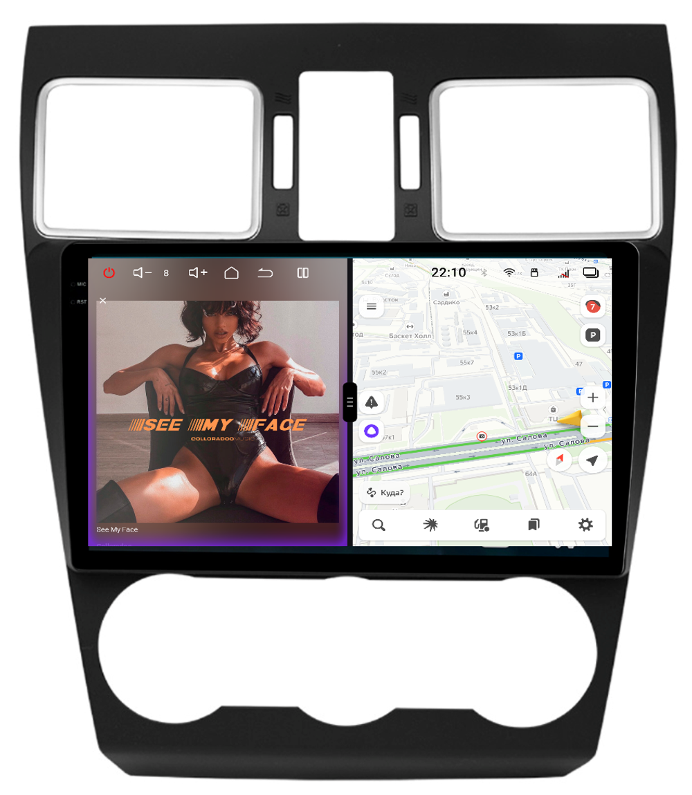 Магнитола для Subaru Forester, XV 2015-2018 - Redpower 85262 PRO/PROmax ТОП звук, 2K QLED, Android 14, CarPlay, 4G SIM-слот