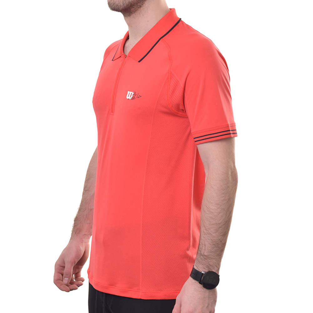 Мужское теннисное поло Wilson Series Seamless Polo - infrared