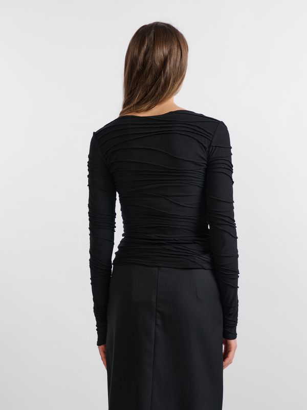 ЛОНГСЛИВ С ДЕКОРАТИВНЫМИ ШВАМИ