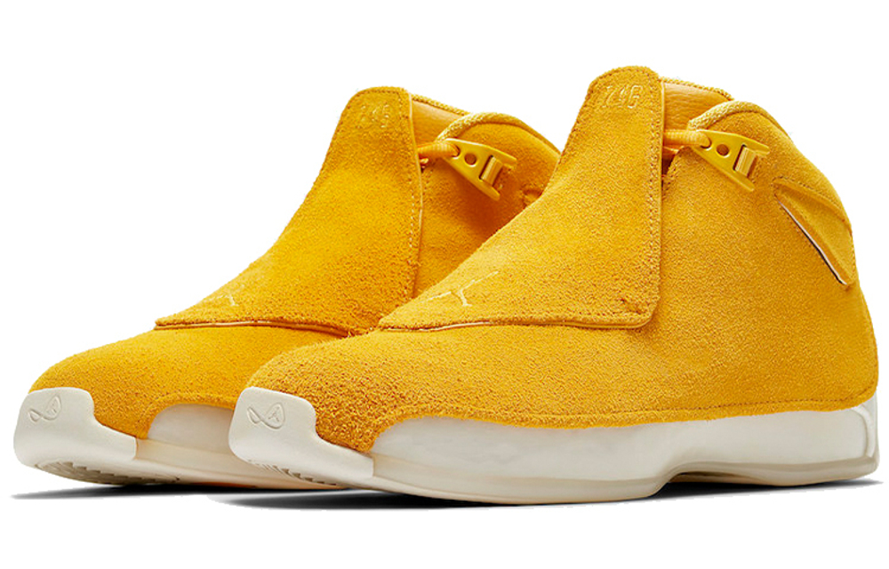 Yellow jordans 18 shop