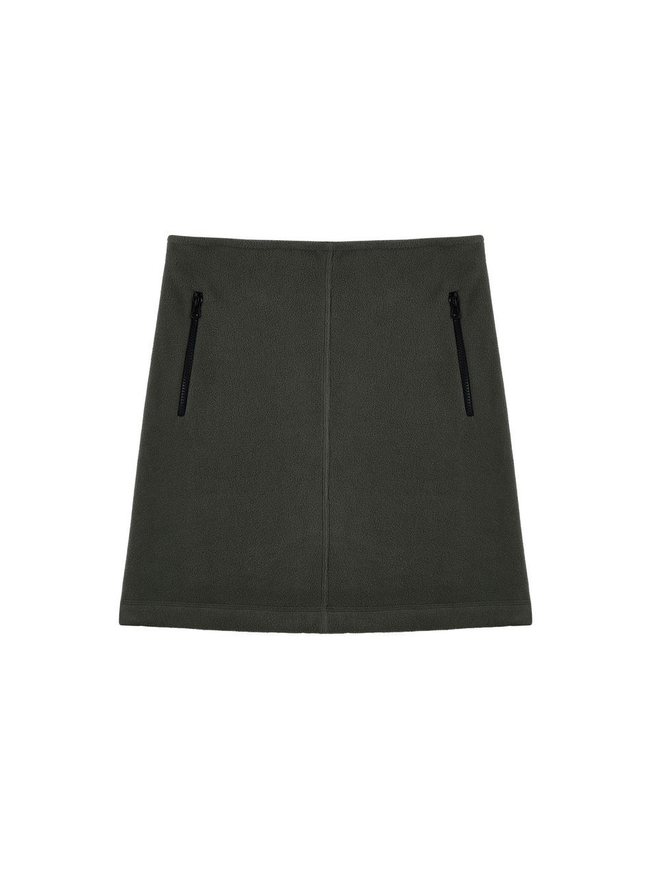 Юбка флисовая хаки