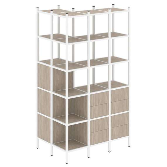 Лофт Угловой внешний стеллаж наборный VR.L-54  862*1278*2280