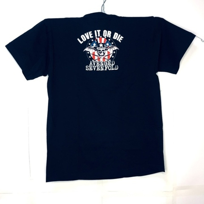 Футболка Avenged sevenfold зеленый клыки Love it or die (XS)