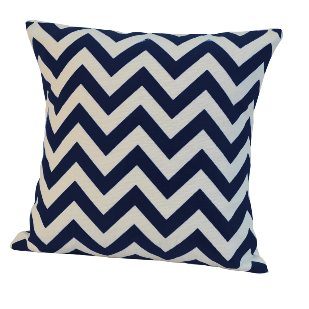 Подушка декоративная 40x40 Casual Avenue Chevron синяя