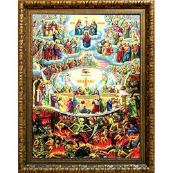 Страшный суд. Икона на холсте