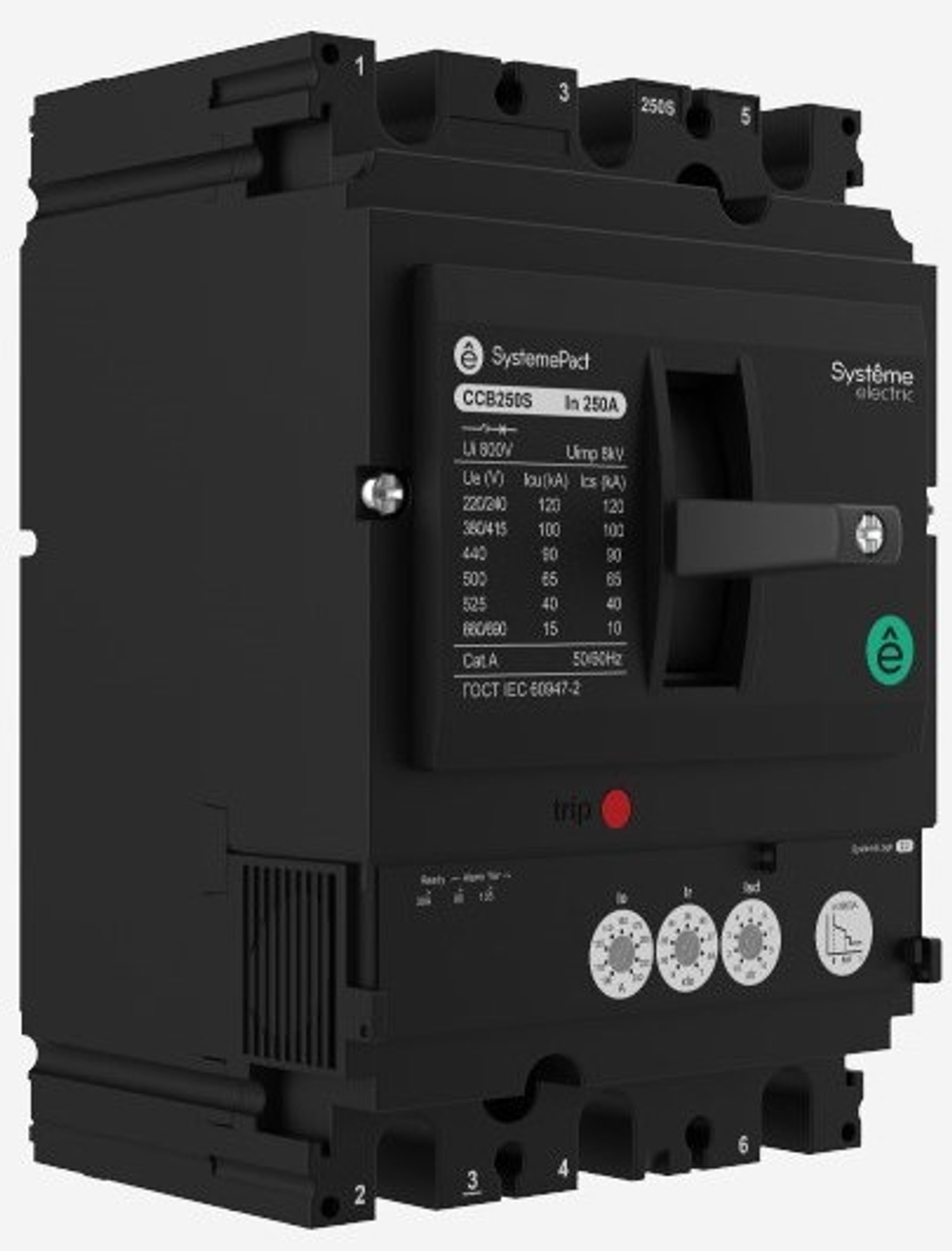 Автоматический выключатель в литом корпусе Systeme Electric SPC400N40023L3DF