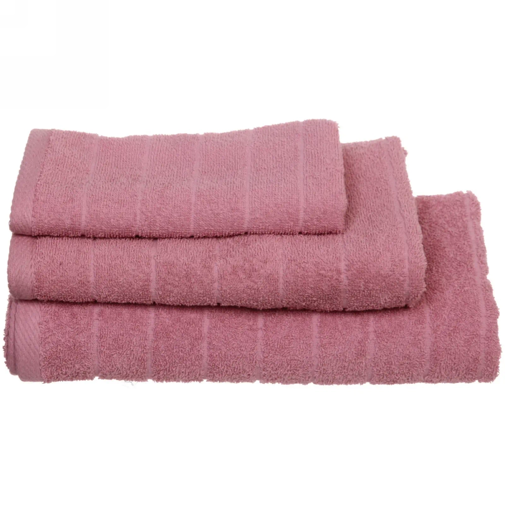 Полотенце махровое 70*130см «Sea ​​wave» цвет розовый 10120 плотность 400гр/м2