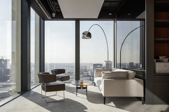 Журнальный столик Between L, 105х64х37 см, дуб/черный ясень