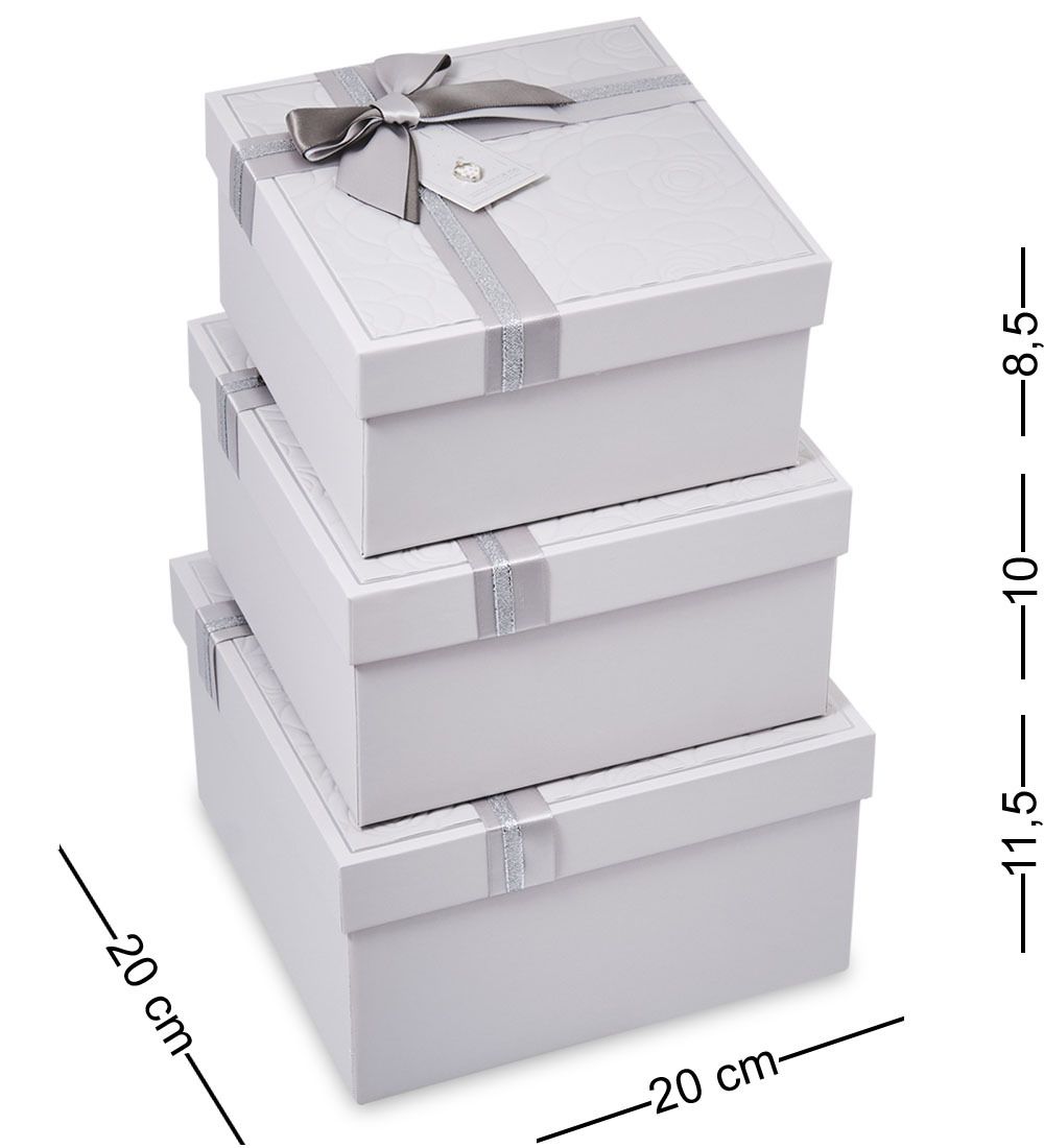 WF-192-A Набор коробок из 3 шт, серый