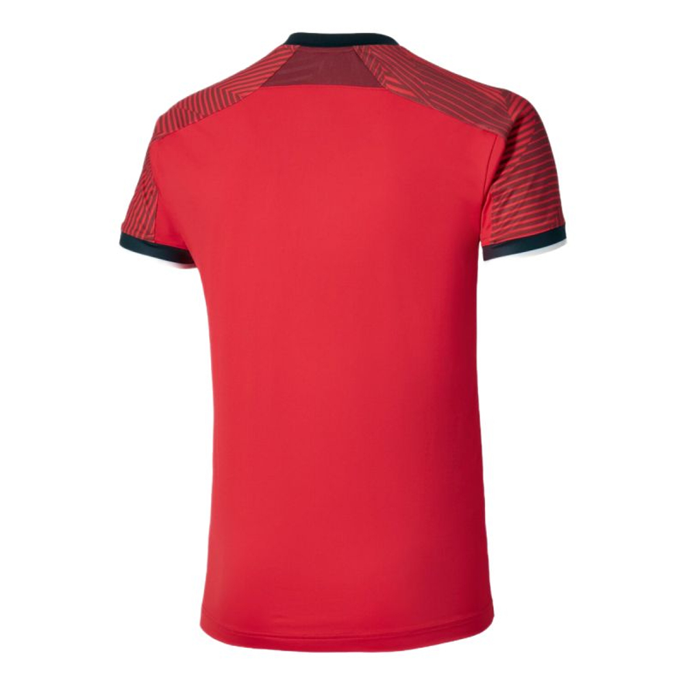 Теннисная футболка Mizuno Stargazer Shadow Short-Sleeve - fiery red