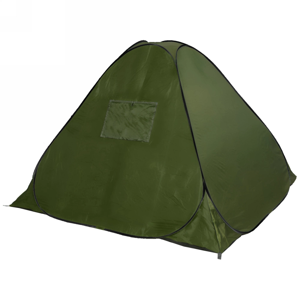 Палатка туристическая Селенга-3 однослойная, 200*200*130 см, самораскладывающаяся, зеленая