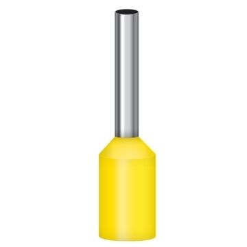 Наконечник-гильза втулочные NET-E6012/ НШВИ 6-12 черные/желтые