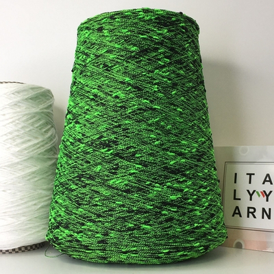 BYM - STOCK ITALY; хлопок, п/а, вискоза; 780м/100гр; цвет: черно-зелёный; S501; Есть мал. бобинка: 180гр.
