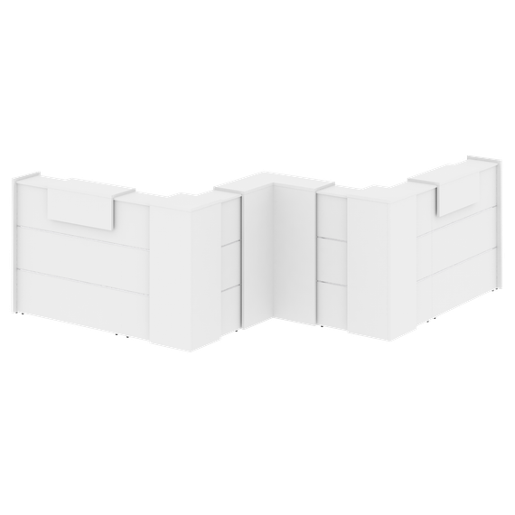 Onix Ресепшн O.R-K-35 Белый Бриллиант 3139*3139*1187