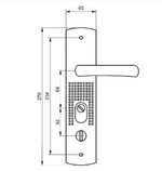 Ручка дверная Стандарт, РН-СТ222-1-R, 7 839, правая, для металл. дверей
