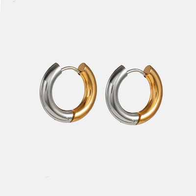 Серьги-бублики S Bicolor