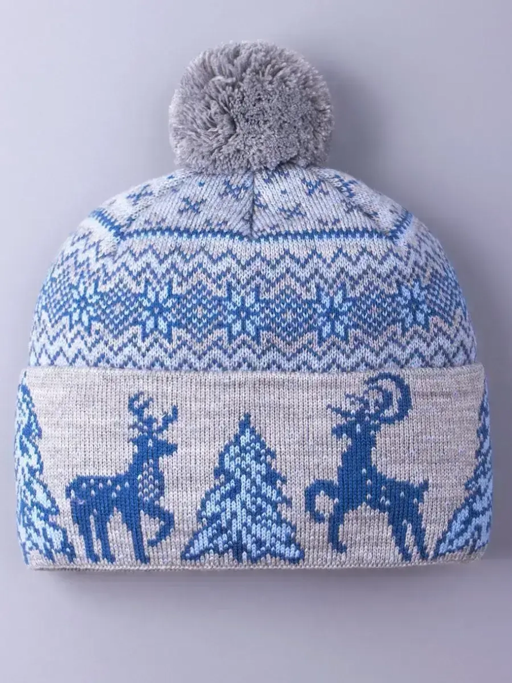 Шапка зимняя вязаная детская