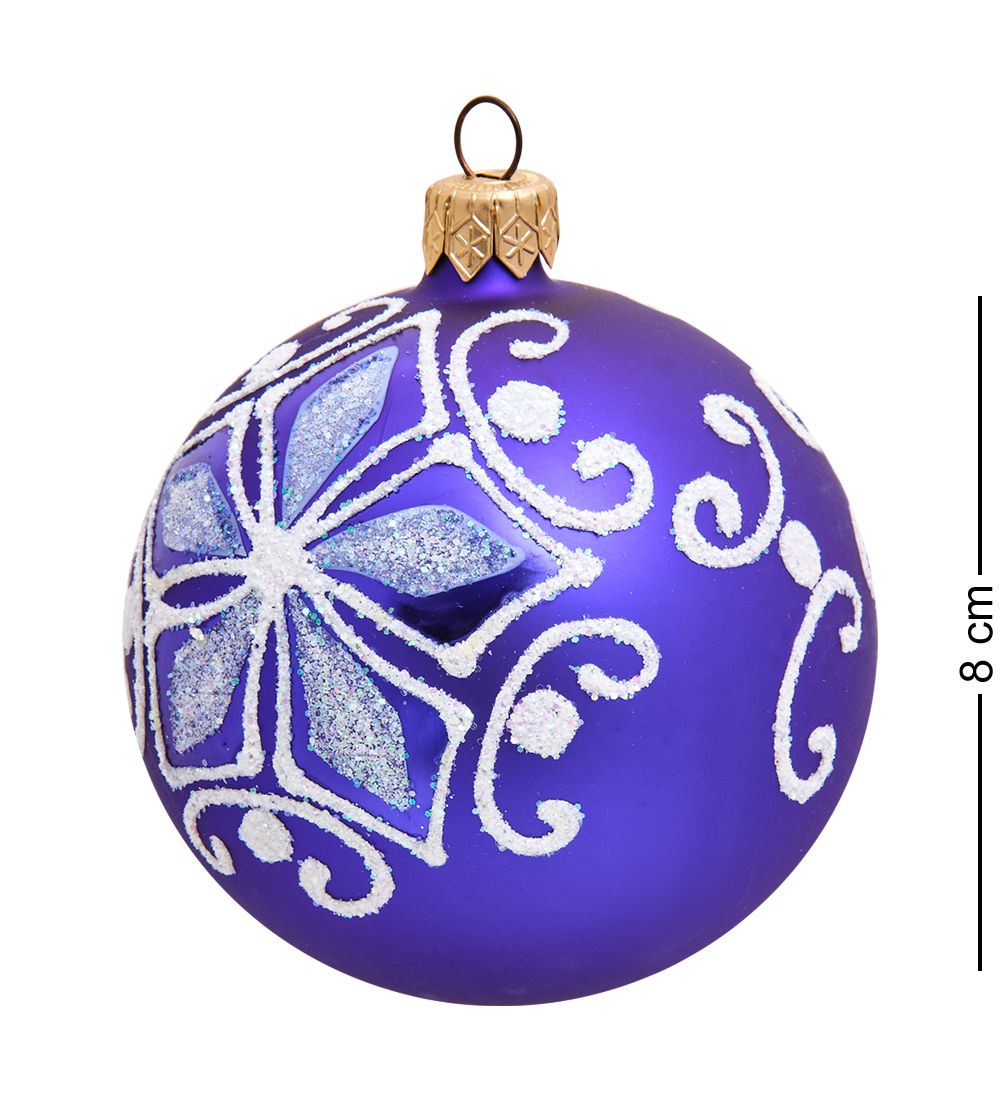 Элита НФШ-1159/1 Ел. украшение Шар «Зимний романс» 80 мм