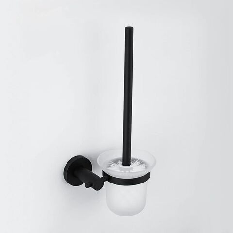 Ерш для туалета Frap, подвес, стекло, нержавеющая сталь, чер, F30210