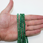 Агат зеленый юв. огранка бусины 5,5 мм 3мм 4мм