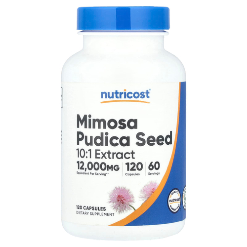 Nutricost, Mimosa pudica Seed, 120 капсул (6000 мг в 1 капсуле)