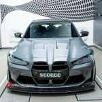 Карбоновая губа переднего бампера GT4 Style для BMW M3 G80/G81 2020+ / M4 G82/G83 2021+ БМВ