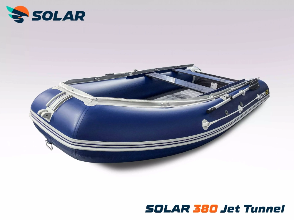 Лодка надувная моторная solar-380 jet tunnel