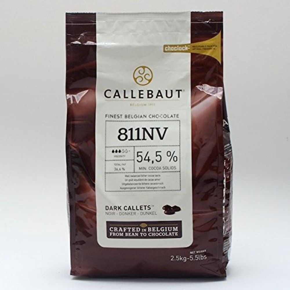 Шоколад темный Callebaut 54,5%, 2,5 кг