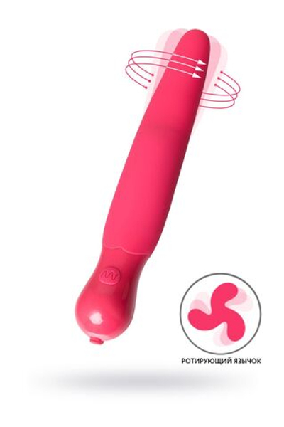 Розовый вибратор-ротатор PPP PERO-PERO ZENGI - 21,5 см. (Цвет: розовый)