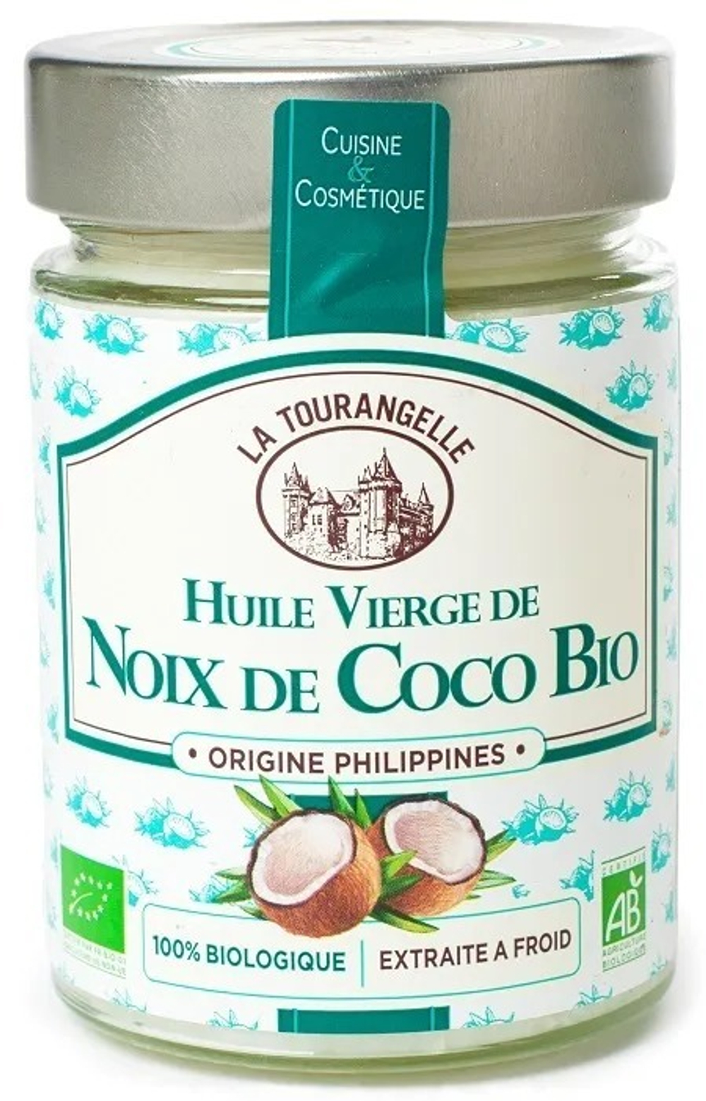 Кокосовое масло La Tourangelle Origine Philippines, первого отжима, нерафинированное, 314 мл