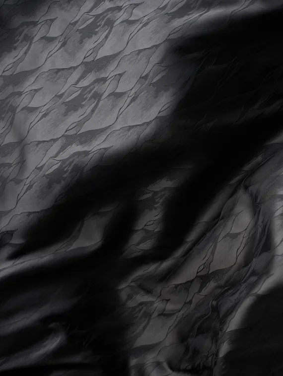 Ткань шелк Армани Жаккард, арт. 82092, дизайн "мастихин", черный