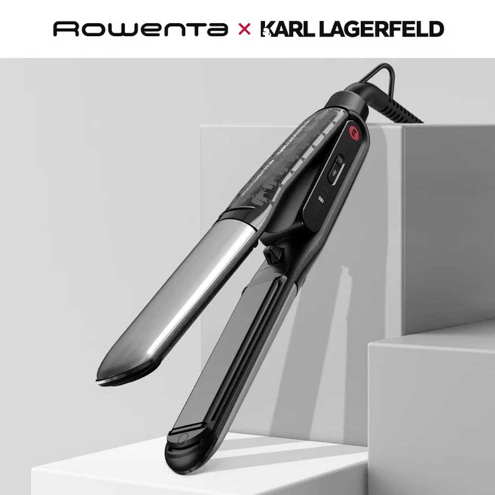 Выпрямитель для волос Rowenta Karl Lagerfeld Thermostyle SF712LE0 2 в 1
